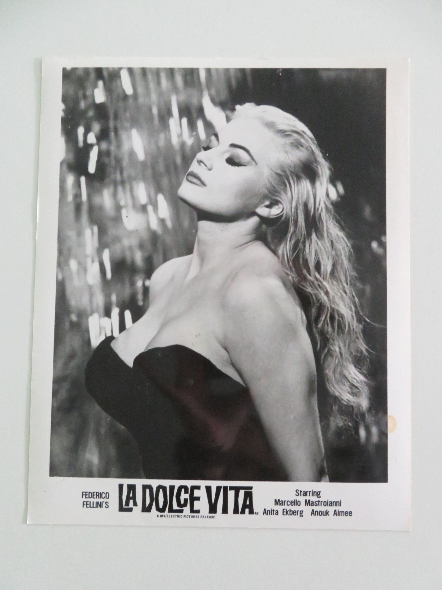 LA DOLCE VITA MOVIE STILL PHOTO LOT OF 5 ANITA EKBERG MARCELLO MASTROIANNI Movie posters