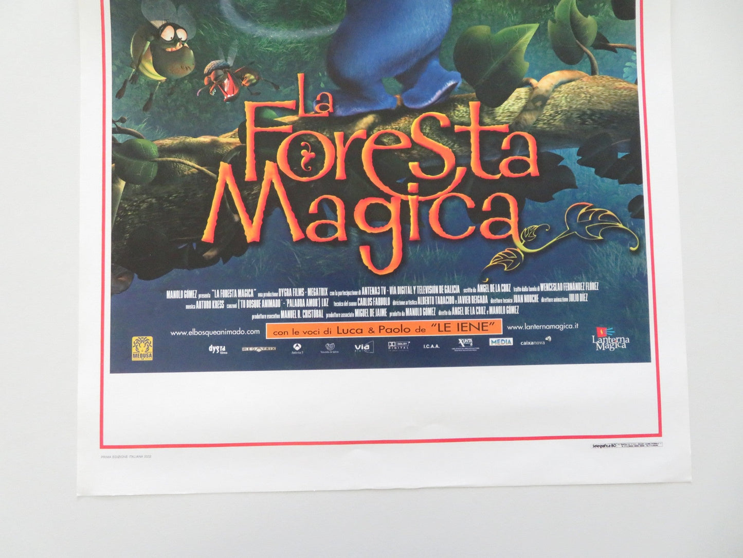 La Foresta Magica ITALIAN LOCANDINA POSTER Nacho Aldeguer Mar Bordallo 2001 Movie posters