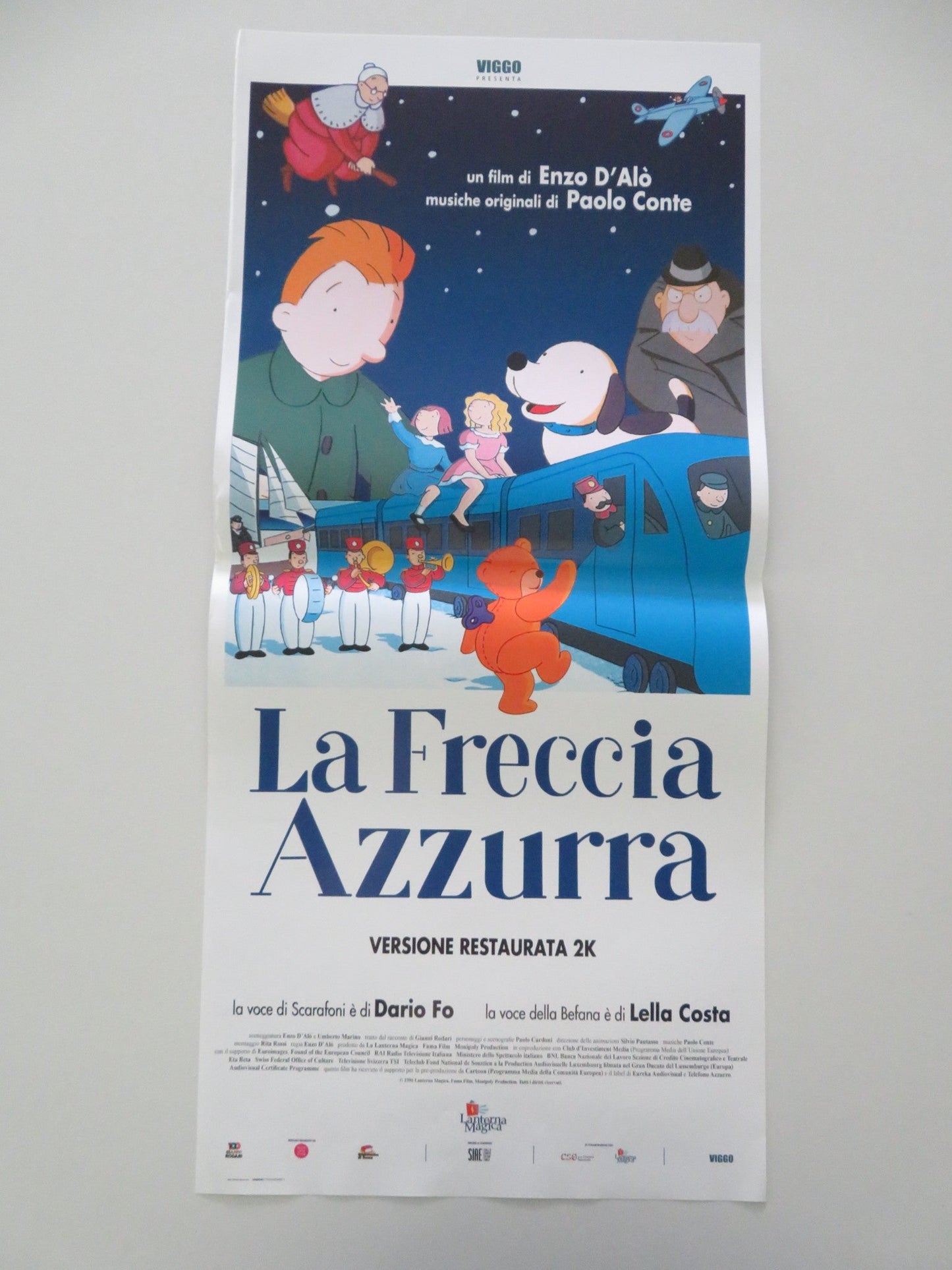La Freccia Azzurra ITALIAN LOCANDINA POSTER Dario Fo Lella Costa 1996 Movie posters