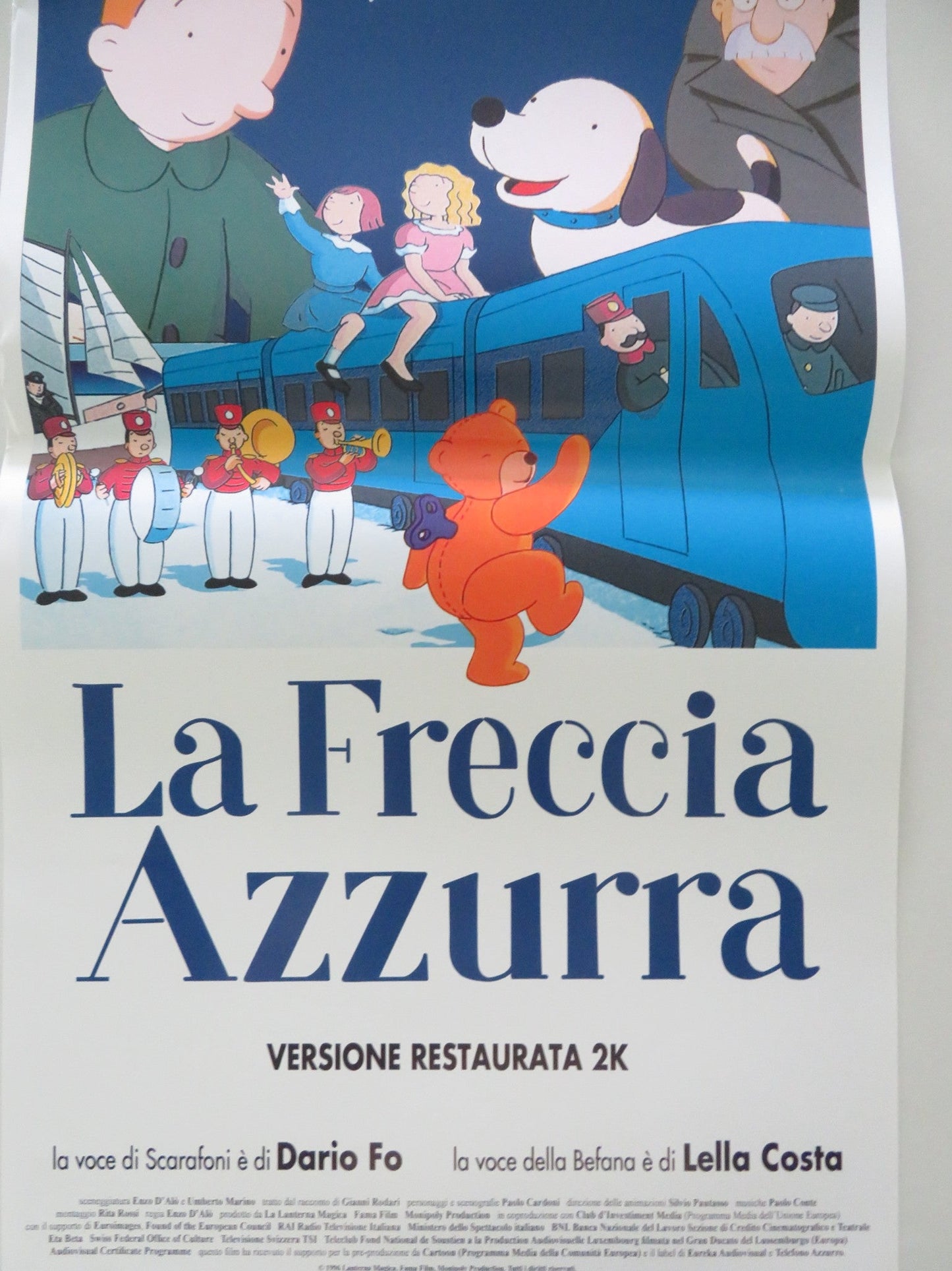 La Freccia Azzurra ITALIAN LOCANDINA POSTER Dario Fo Lella Costa 1996 Movie posters