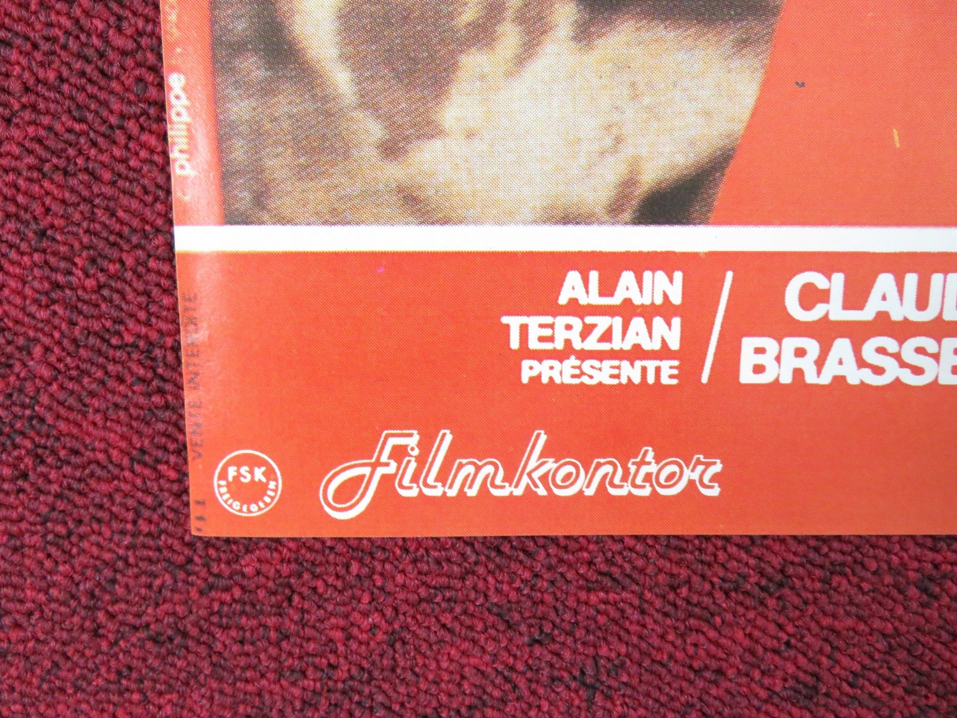 LA GITANE GERMAN A1 POSTER FOLDED CLAUDE BRASSEUR VALERIE KAPRISKY 1987 Rendezvous Cinema Movie posters