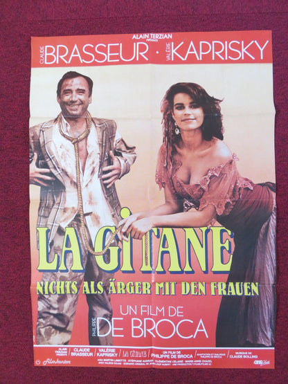 LA GITANE GERMAN A1 POSTER FOLDED CLAUDE BRASSEUR VALERIE KAPRISKY 1987 Rendezvous Cinema Movie posters