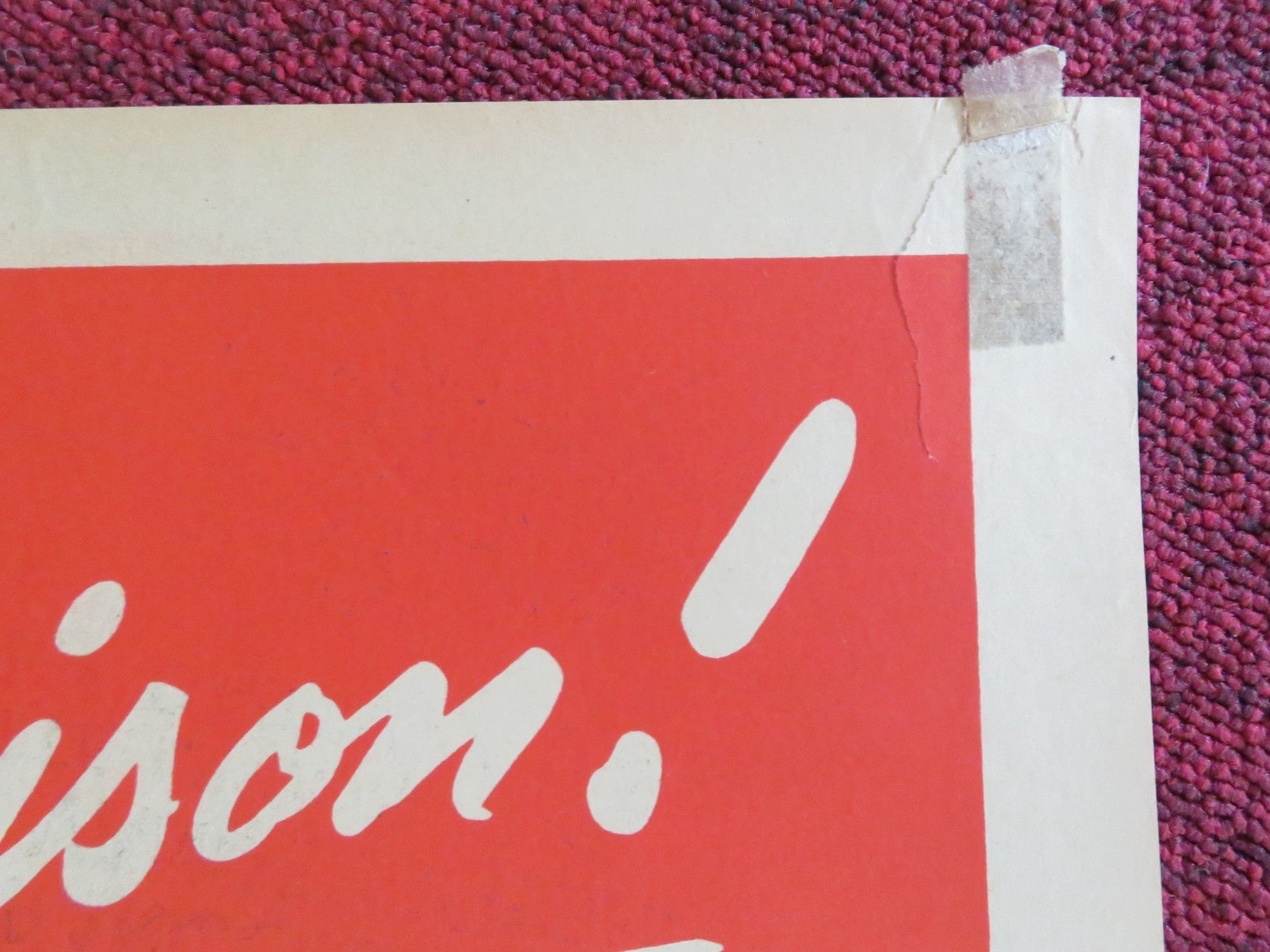 LA JOYEUSE PRISON FRENCH POSTER ROLLED MICHEL SIMON DED RYSEL 1956 Rendezvous Cinema Movie posters