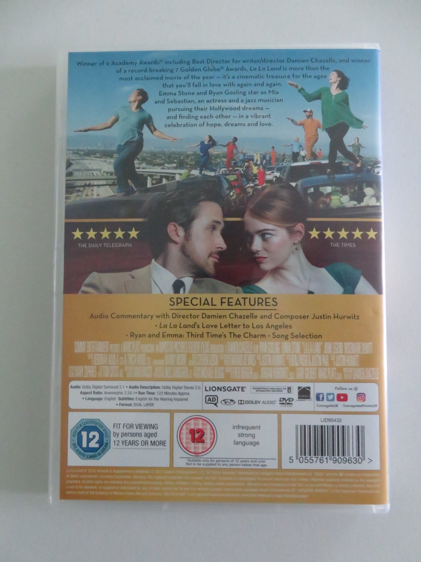 LA LA LAND (DVD) RYAN GOSLING EMMA STONE 2016 REGION 2 Movie posters