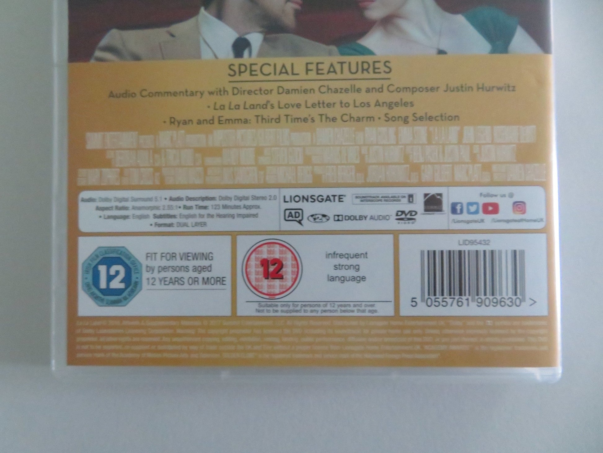 LA LA LAND (DVD) RYAN GOSLING EMMA STONE 2016 REGION 2 Movie posters