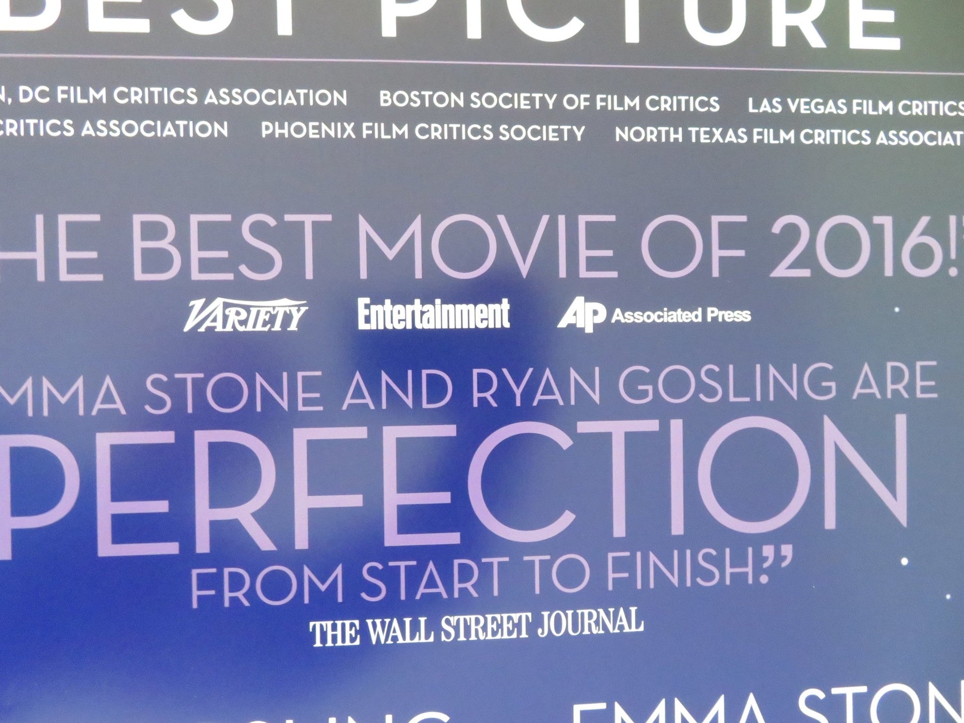 LA LA LAND US ONE SHEET ROLLED POSTER RYAN GOSLING EMMA STONE 2016 Movie posters