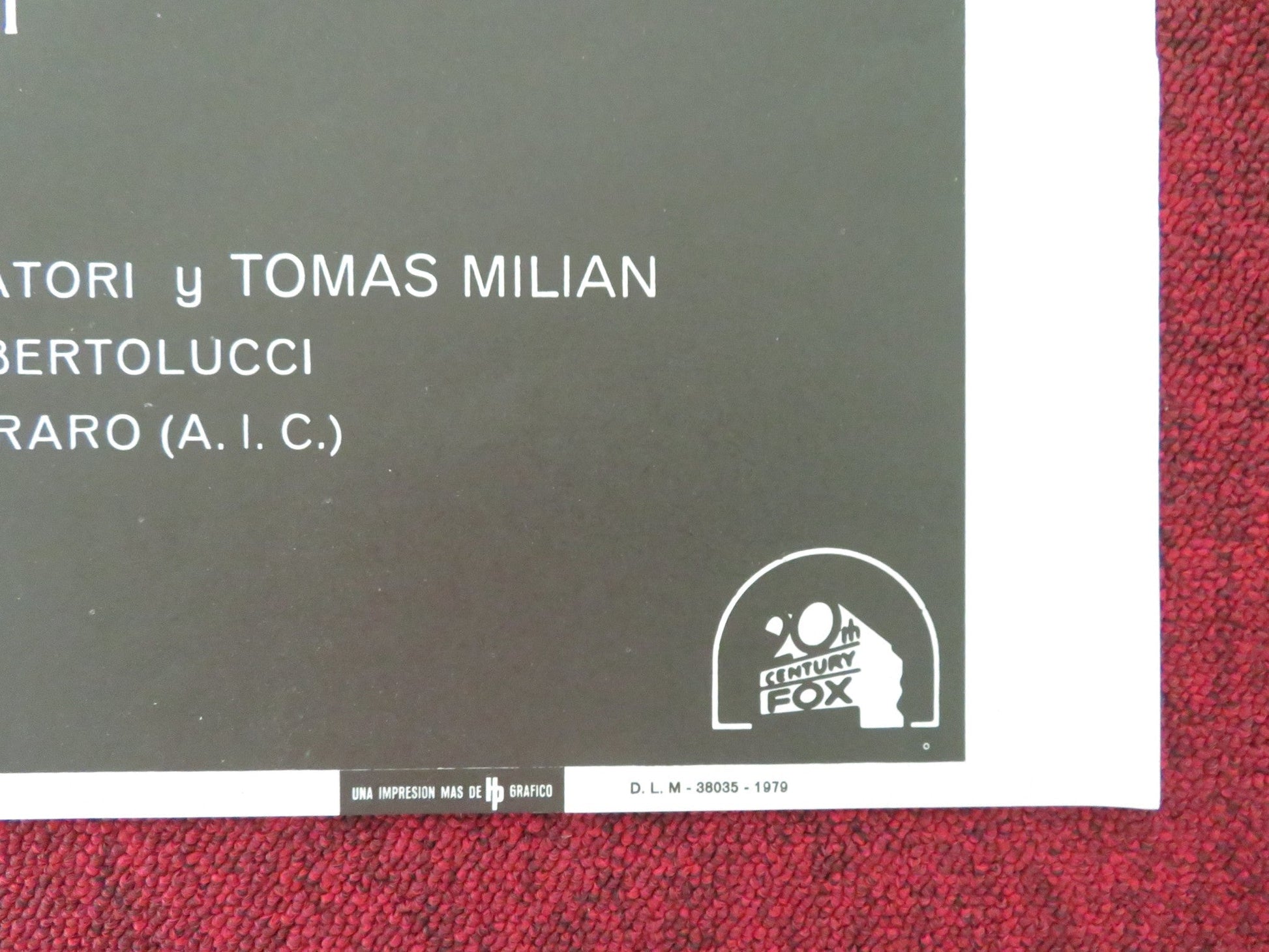 LA LUNA SPANISH POSTER ROLLED JILL CLAYBURGH MATTHEW BARRY 1979 Movie posters