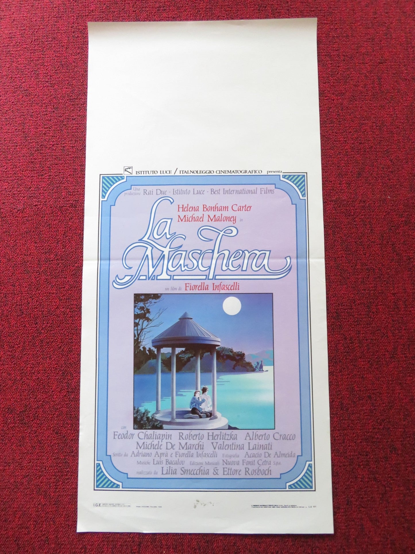 LA MASCHERA ITALIAN LOCANDINA POSTER HELENA BONHAM CARTER MICHAEL MALONEY 1988 Rendezvous Cinema Movie posters