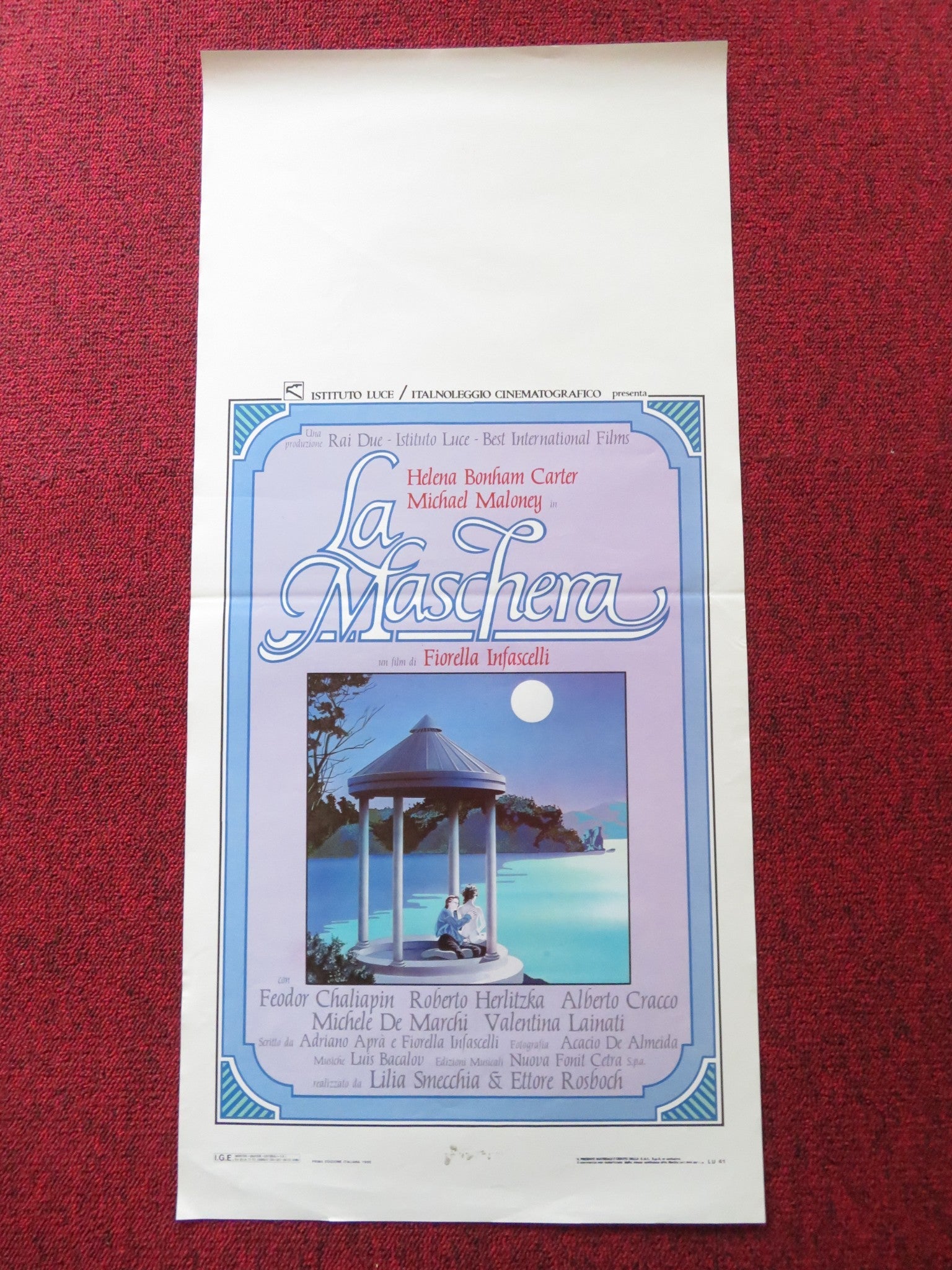 LA MASCHERA ITALIAN LOCANDINA POSTER HELENA BONHAM CARTER MICHAEL MALONEY 1988 Rendezvous Cinema Movie posters