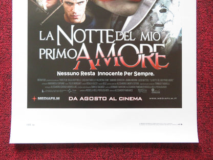 LA NOTTE DEL MIO PRIMO AMORE ITALIAN LOCANDINA POSTER LUCA BASTIANELLO 2006 Rendezvous Cinema Movie posters