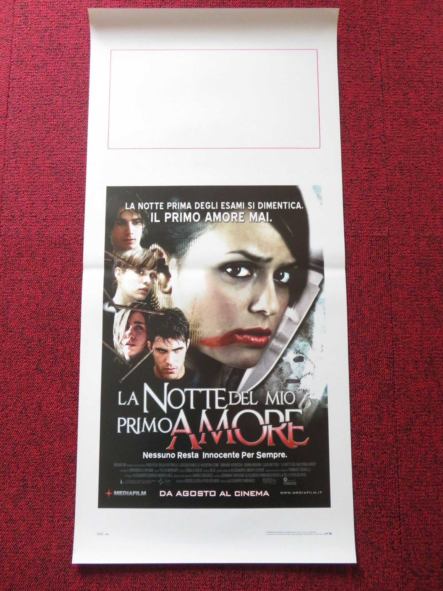 LA NOTTE DEL MIO PRIMO AMORE ITALIAN LOCANDINA POSTER LUCA BASTIANELLO 2006 Rendezvous Cinema Movie posters