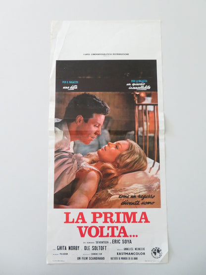 LA PRIMA VOLTA.. ITALIAN LOCANDINA POSTER OLE SOLTOFT GHITA NORBY 1970 Movie posters