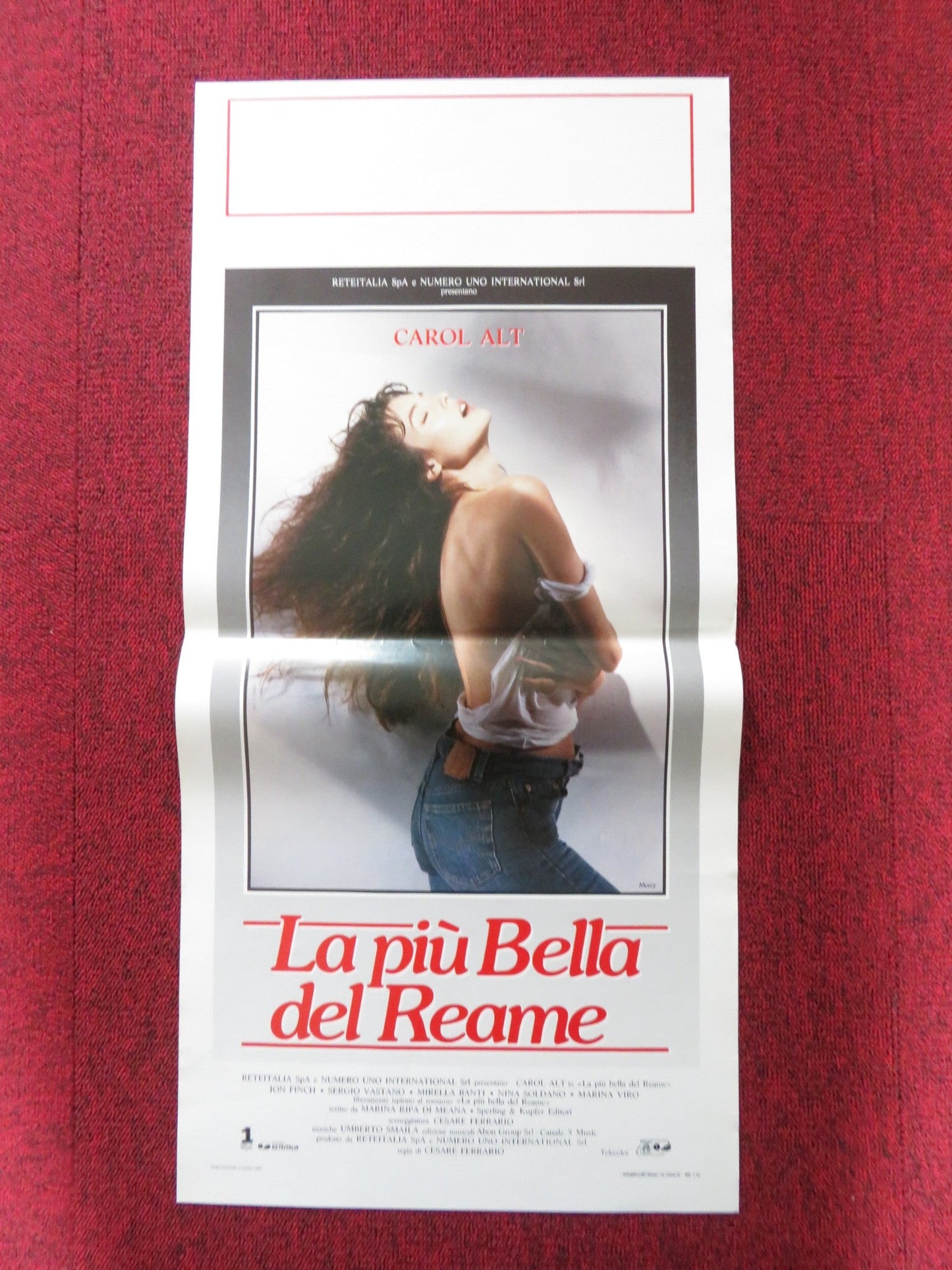 LA PUI BELLA DEL REAME ITALIAN LOCANDINA POSTER CAROL ALT JON FINCH 1989 Rendezvous Cinema Movie posters