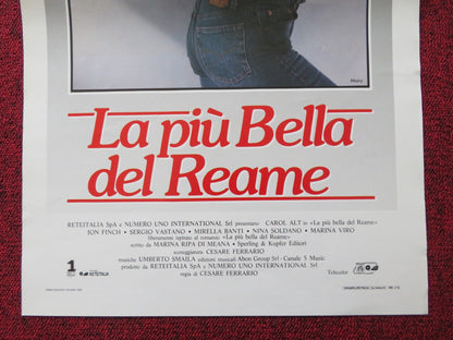 LA PUI BELLA DEL REAME ITALIAN LOCANDINA POSTER CAROL ALT JON FINCH 1989 Rendezvous Cinema Movie posters