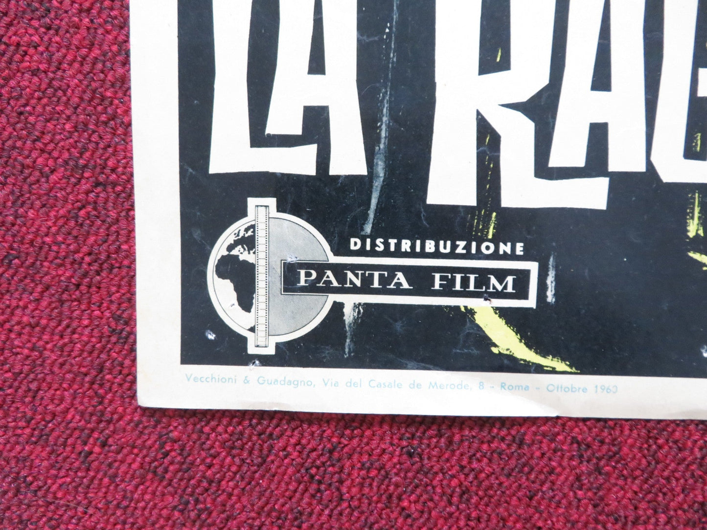 LA RAGAZZA DAGLI OCCHI DI GATTO - A ITALIAN FOTOBUSTA POSTER VERA TSCHECHOWA 1960 Rendezvous Cinema Movie posters