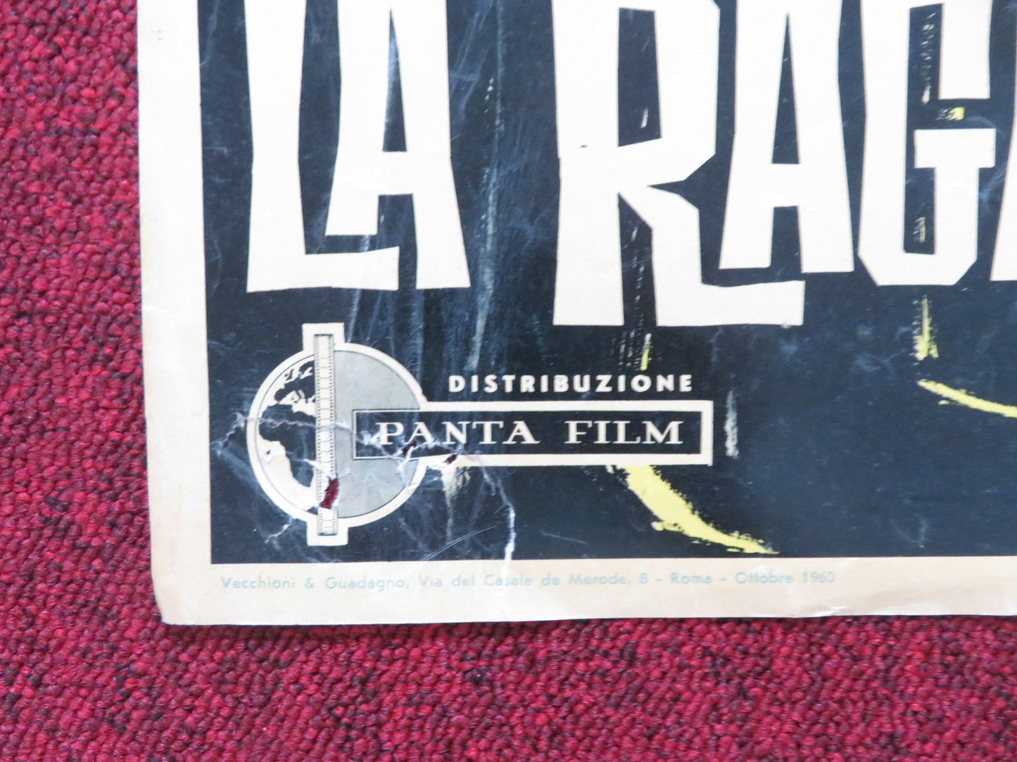 LA RAGAZZA DAGLI OCCHI DI GATTO - B ITALIAN FOTOBUSTA POSTER VERA TSCHECHOWA 1960 Rendezvous Cinema Movie posters