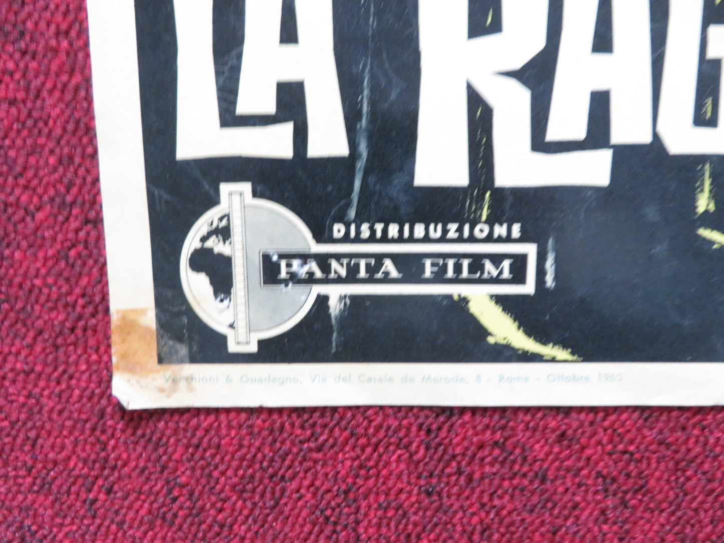 LA RAGAZZA DAGLI OCCHI DI GATTO - C ITALIAN FOTOBUSTA POSTER VERA TSCHECHOWA 1960 Rendezvous Cinema Movie posters