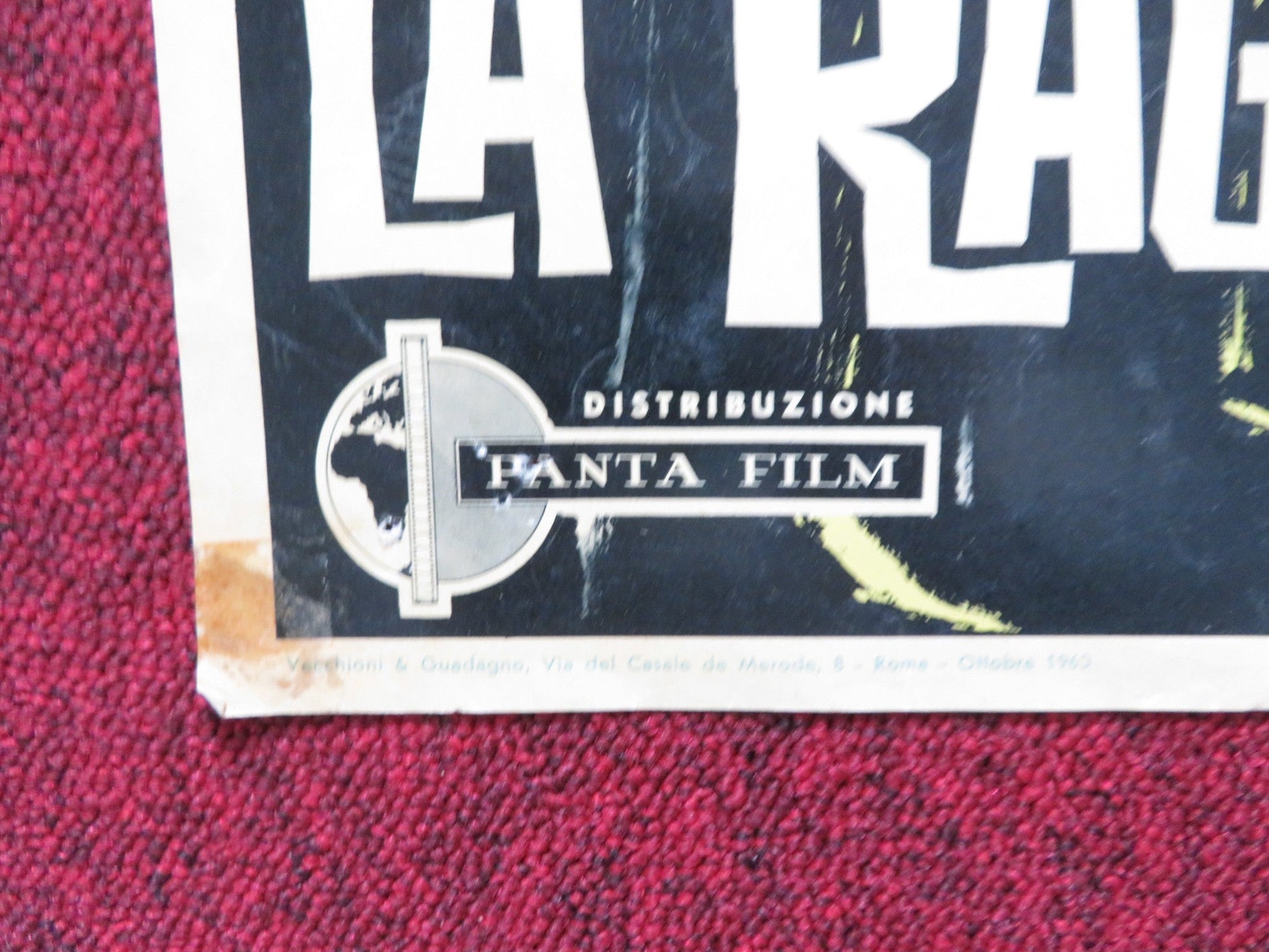 LA RAGAZZA DAGLI OCCHI DI GATTO - C ITALIAN FOTOBUSTA POSTER VERA TSCHECHOWA 1960 Rendezvous Cinema Movie posters