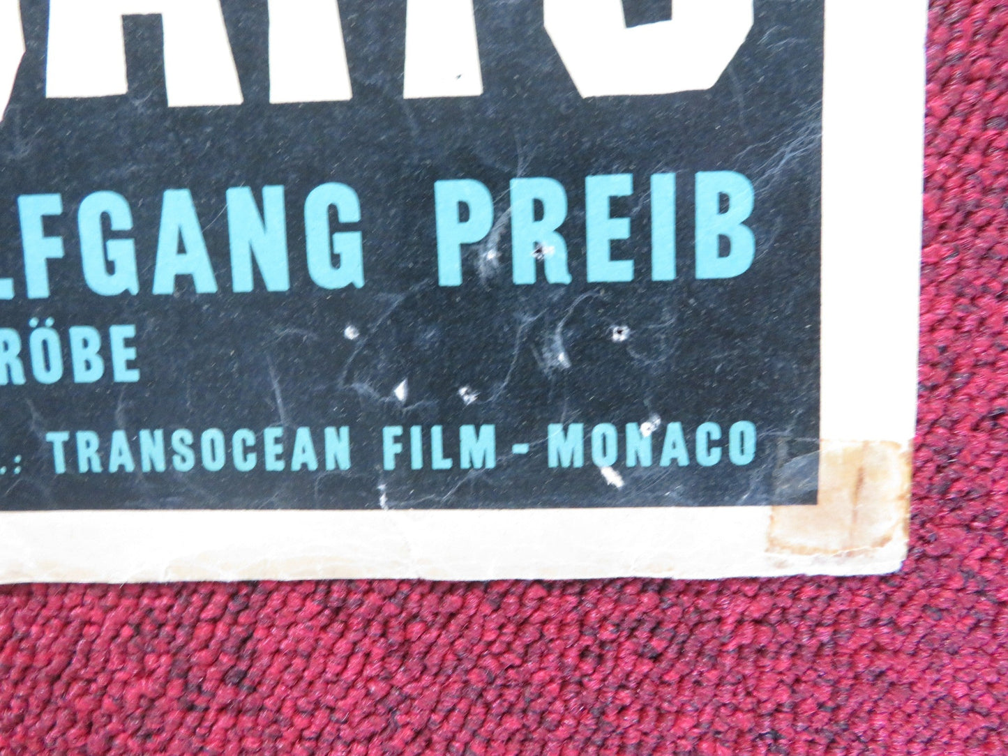 LA RAGAZZA DAGLI OCCHI DI GATTO - C ITALIAN FOTOBUSTA POSTER VERA TSCHECHOWA 1960 Rendezvous Cinema Movie posters