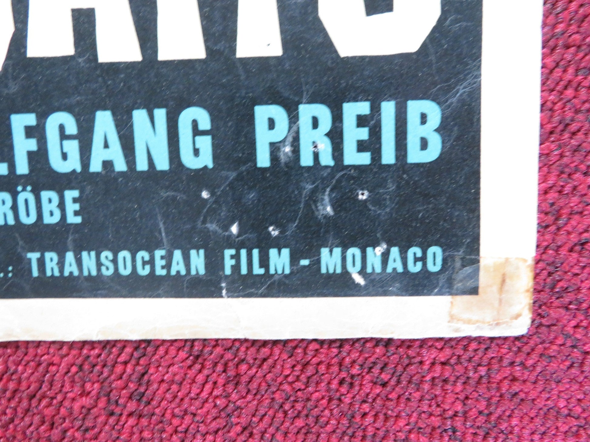 LA RAGAZZA DAGLI OCCHI DI GATTO - C ITALIAN FOTOBUSTA POSTER VERA TSCHECHOWA 1960 Rendezvous Cinema Movie posters