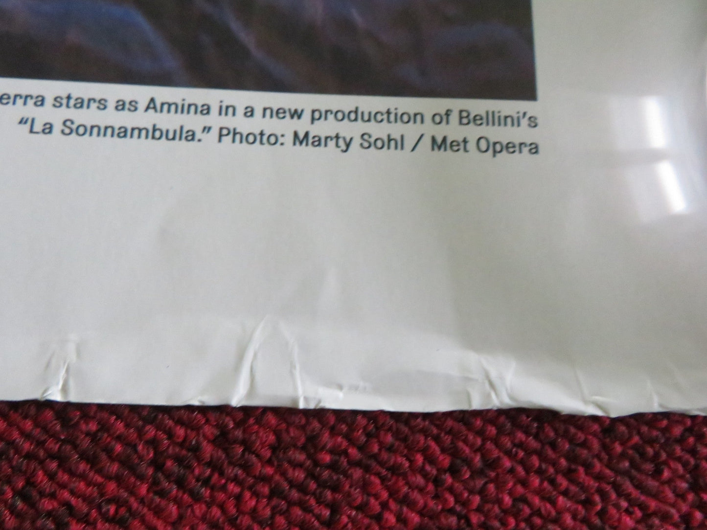 LA SONNAMBULA UK QUAD ROLLED POSTER THE METROPOLITAN OPERA BELLINI 2025 Movie posters