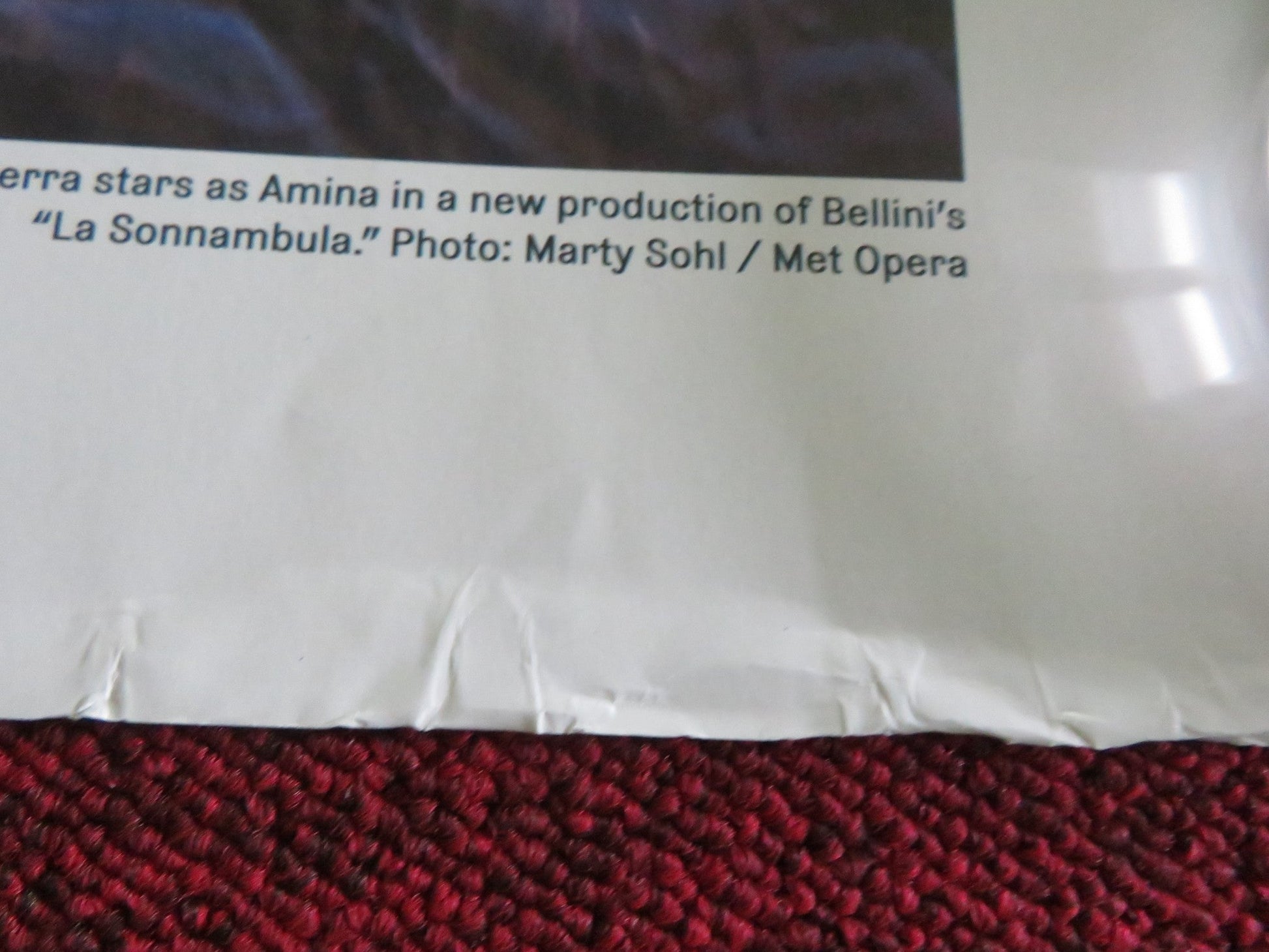 LA SONNAMBULA UK QUAD ROLLED POSTER THE METROPOLITAN OPERA BELLINI 2025 Movie posters