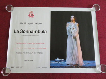 LA SONNAMBULA UK QUAD ROLLED POSTER THE METROPOLITAN OPERA BELLINI 2025 Movie posters