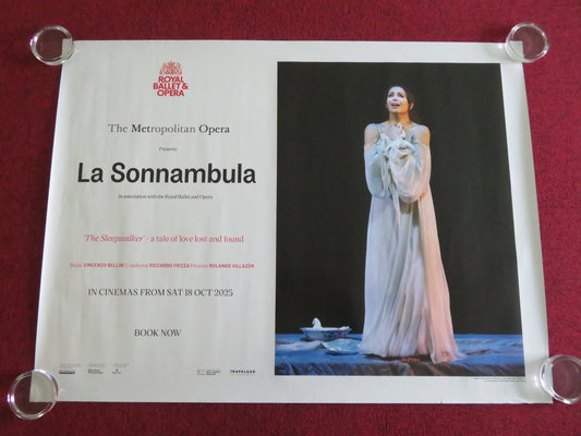LA SONNAMBULA UK QUAD ROLLED POSTER THE METROPOLITAN OPERA BELLINI 2025 Movie posters