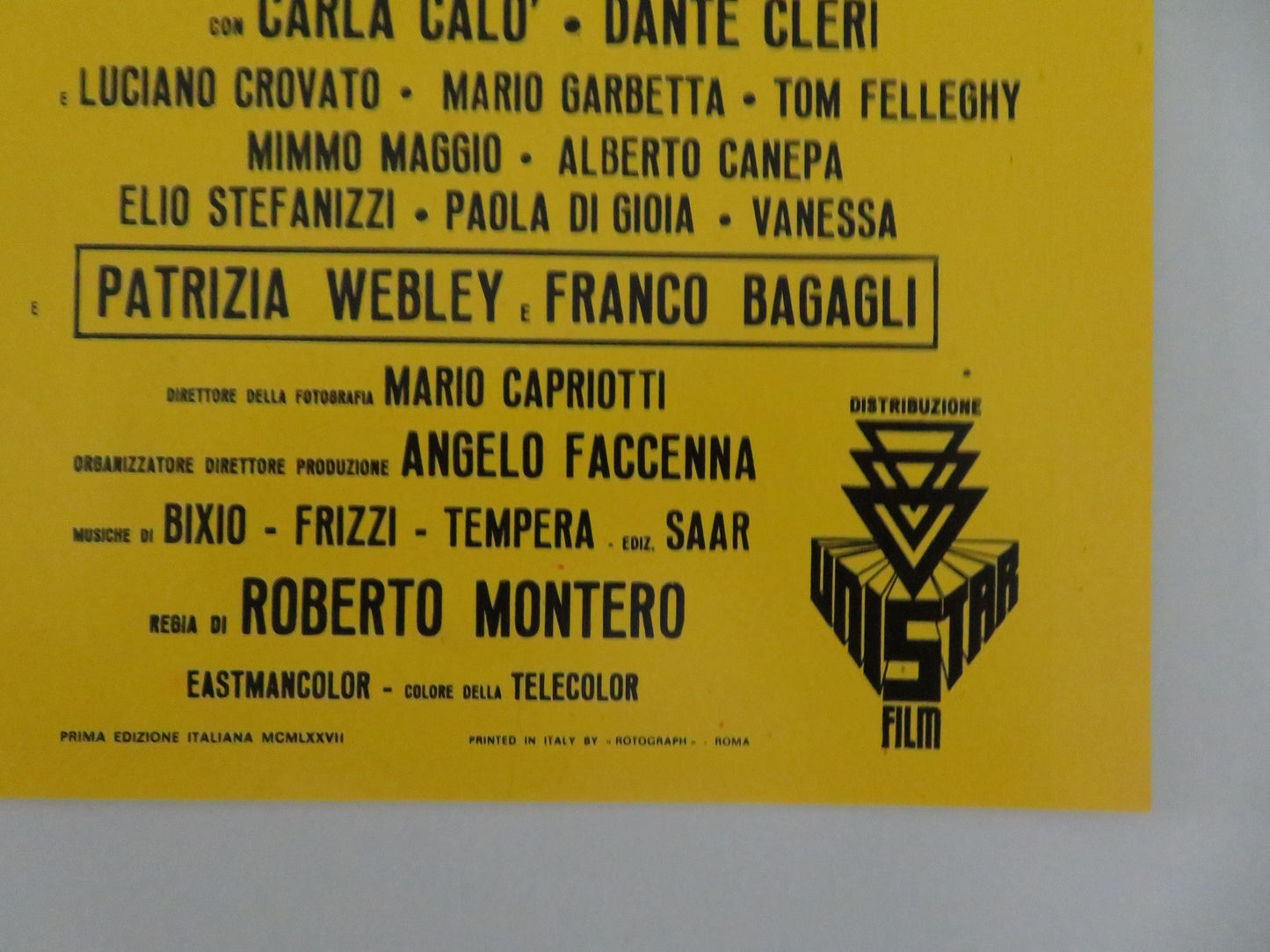 La sorprendente eredita del tontodimama Italian Fotobusta Poster Gori 1977 Movie posters