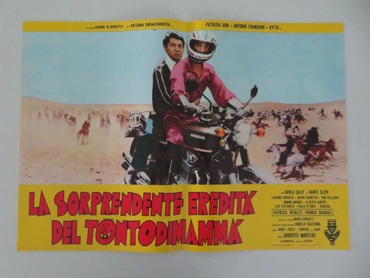 La sorprendente eredita del tontodimama Italian Fotobusta Poster Gori 1977 Movie posters