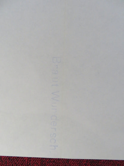 LA SPOSA ERA BELLISSIMA GERMAN POSTER ROLLED ANGELA MOLINA MASSIMO GHINI 1987 Rendezvous Cinema Movie posters