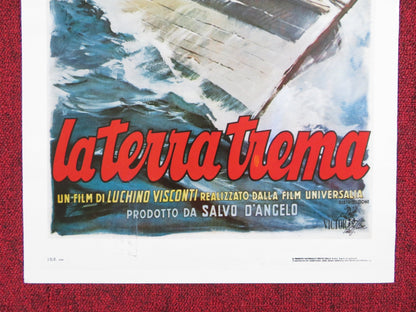 LA TERRA TREMA ITALIAN LOCANDINA POSTER LUCHINO VISCONTI 2001 Rendezvous Cinema Movie posters