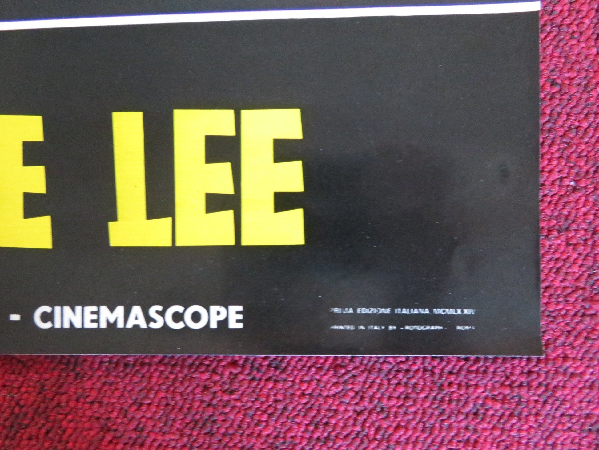 LA VENDETTA DI BRUCE LEE ITALIAN FOTOBUSTA POSTER PIN CHIANG YEH TIEN 1974 Rendezvous Cinema Movie posters