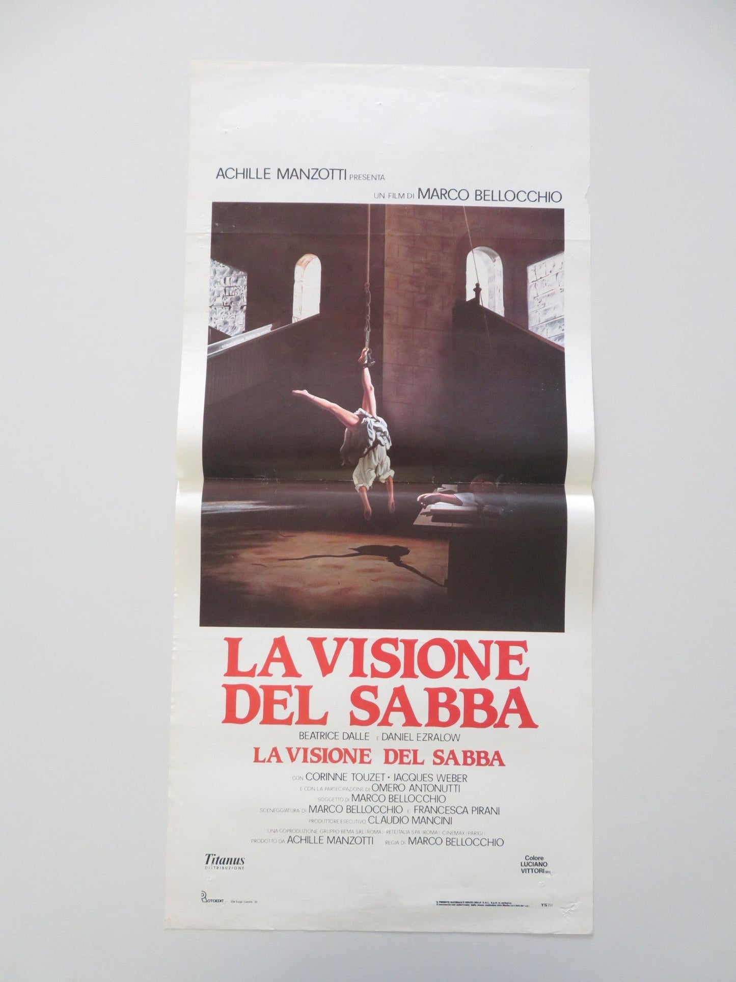 La Visione Del Sabba - B ITALIAN LOCANDINA POSTER DALLE DANIEL EZRALOW 1988 Movie posters