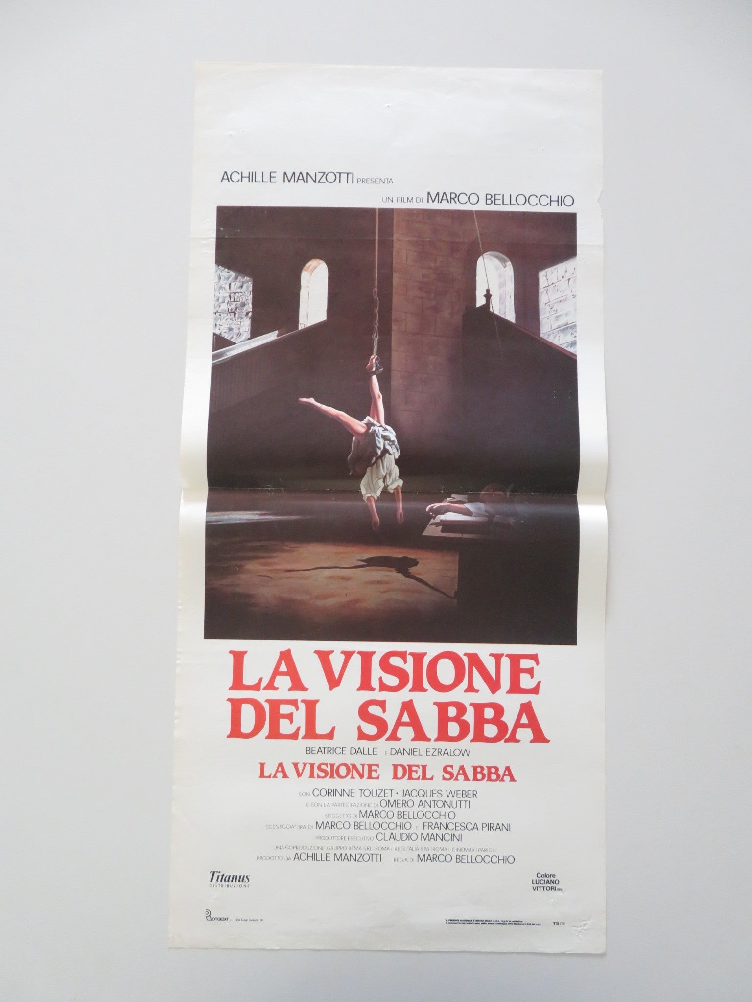 La Visione Del Sabba - B ITALIAN LOCANDINA POSTER DALLE DANIEL EZRALOW 1988 Movie posters