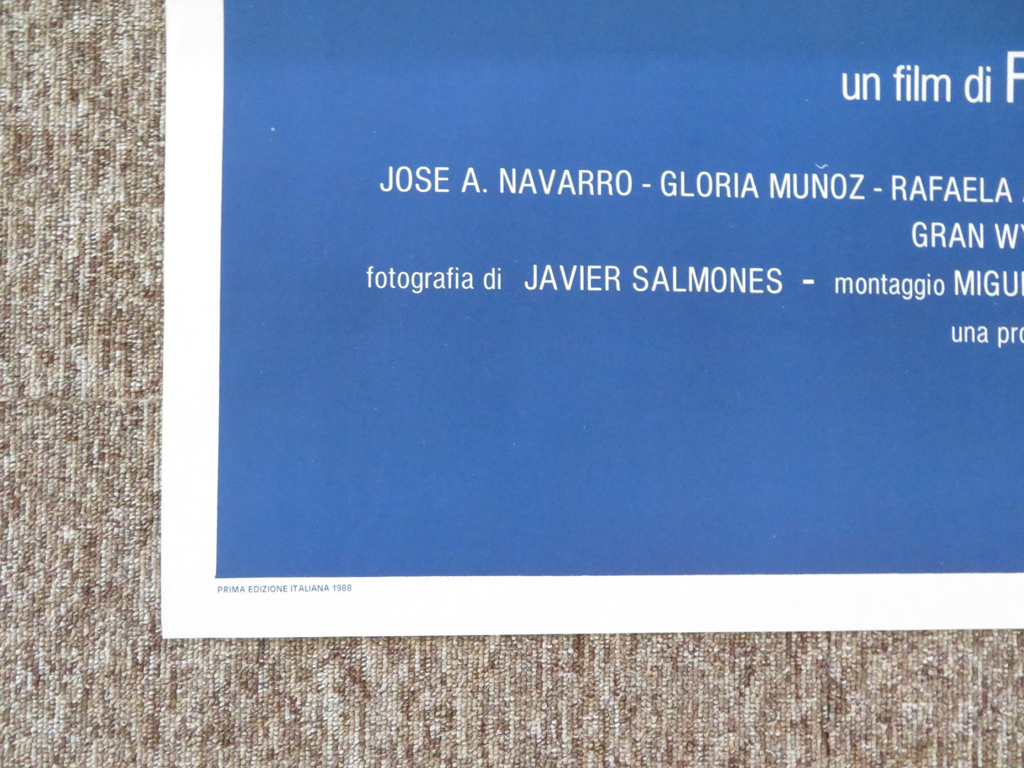 LA VITA ALLEGRA ITALIAN 2 FOGLIO POSTER VERONICA FORQUE ANTONIO RESINES 1988 Rendezvous Cinema Movie posters