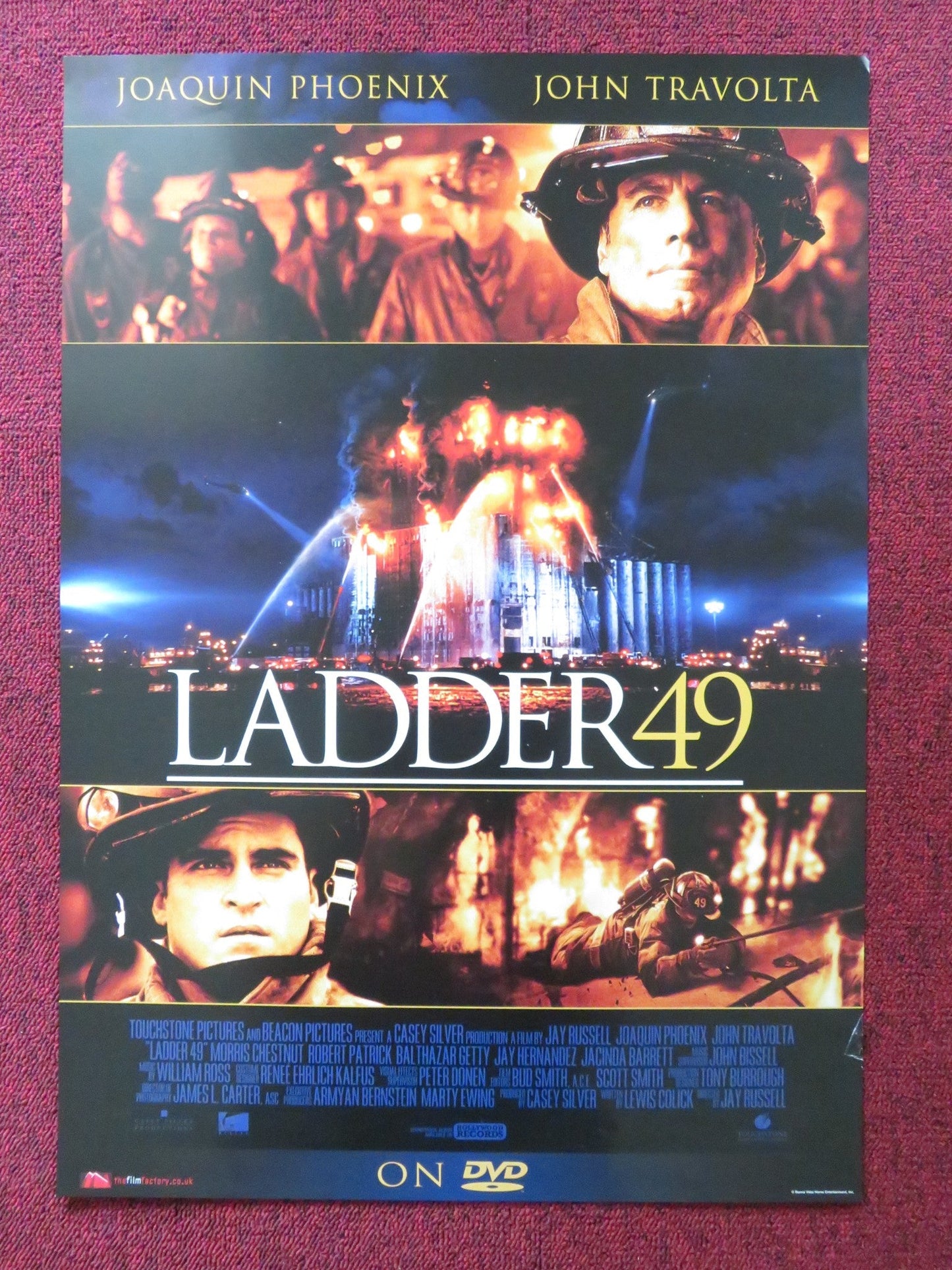 LADDER 49 DVD POSTER JOAQUIN PHOENIX JOHN TRAVOLTA 2004 Rendezvous Cinema Movie posters