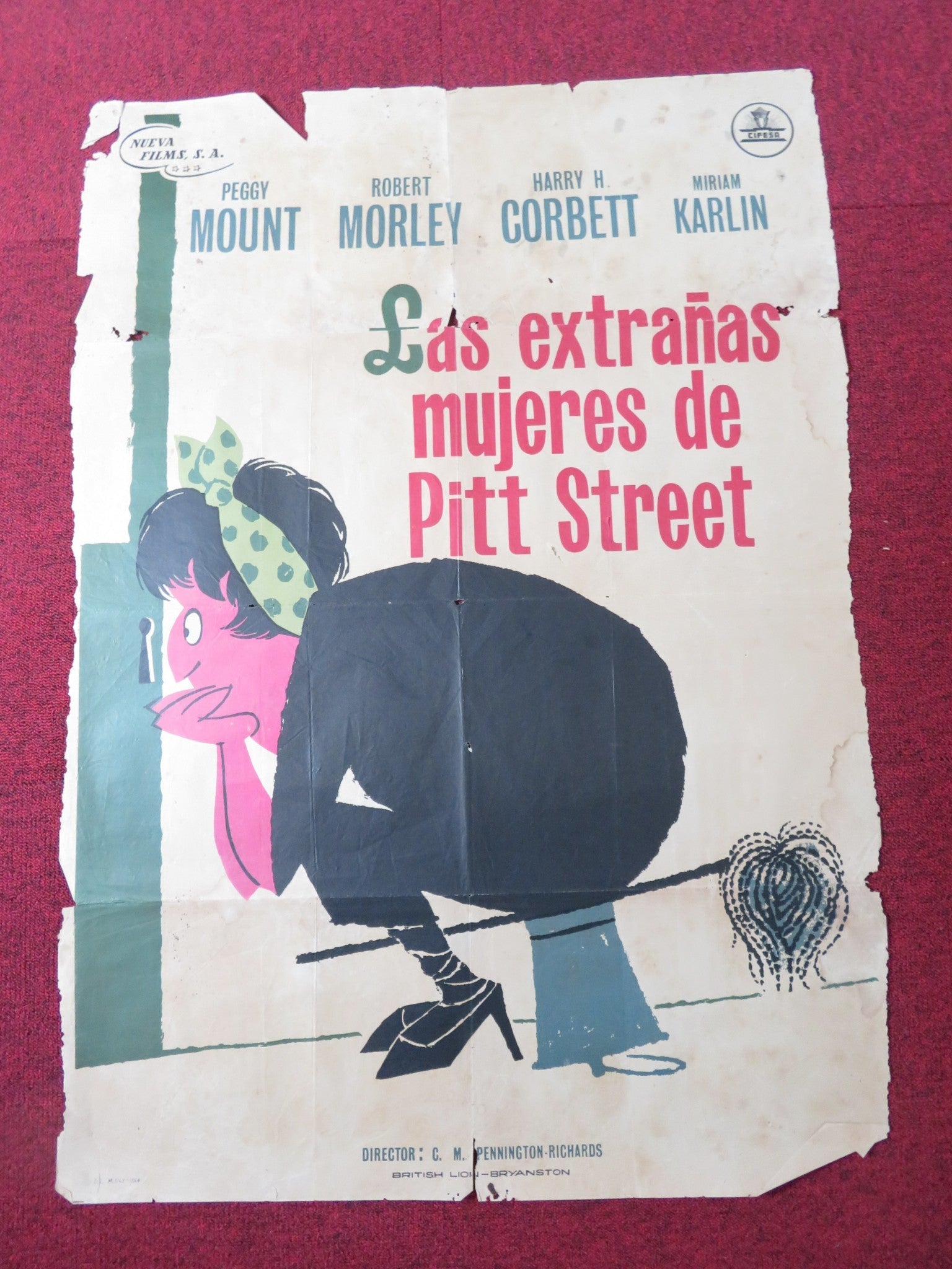 LADIES WHO DO SPANISH POSTER PEGGY MOUNT ROBERT MORLEY 1963 Rendezvous Cinema Movie posters