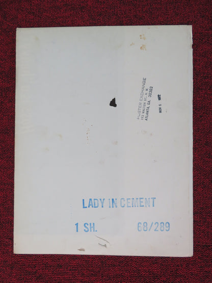 Lady in Cement Folded US One Sheet Poster Frank Sinatra Raquel Welch 1968 Movie posters