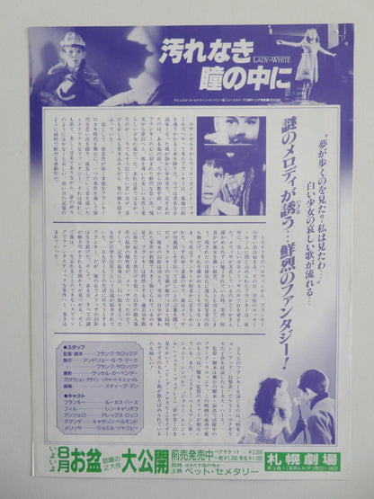 LADY IN WHITE JAPANESE CHIRASHI (B5) POSTER LUKAS HAAS LEN CARIOU 1998 Movie posters