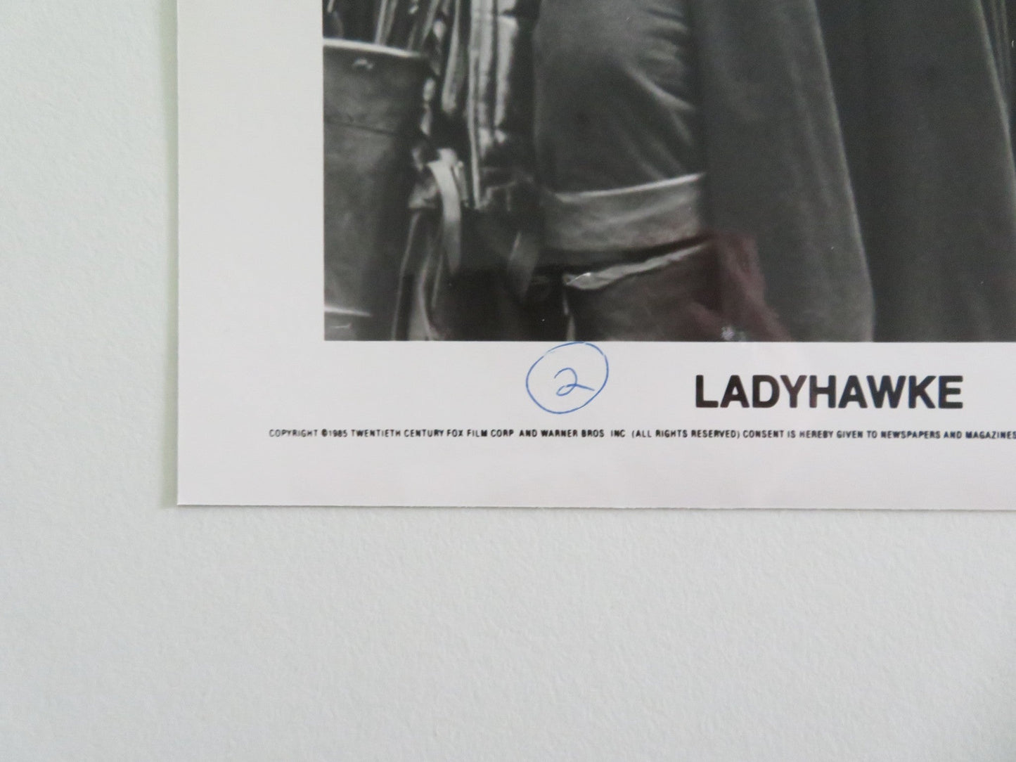 LADYHAWKE MOVIE STILL PHOTO LOT OF 7 MATTHEW BRODERICK RUTGER HAUER 1985 Movie posters