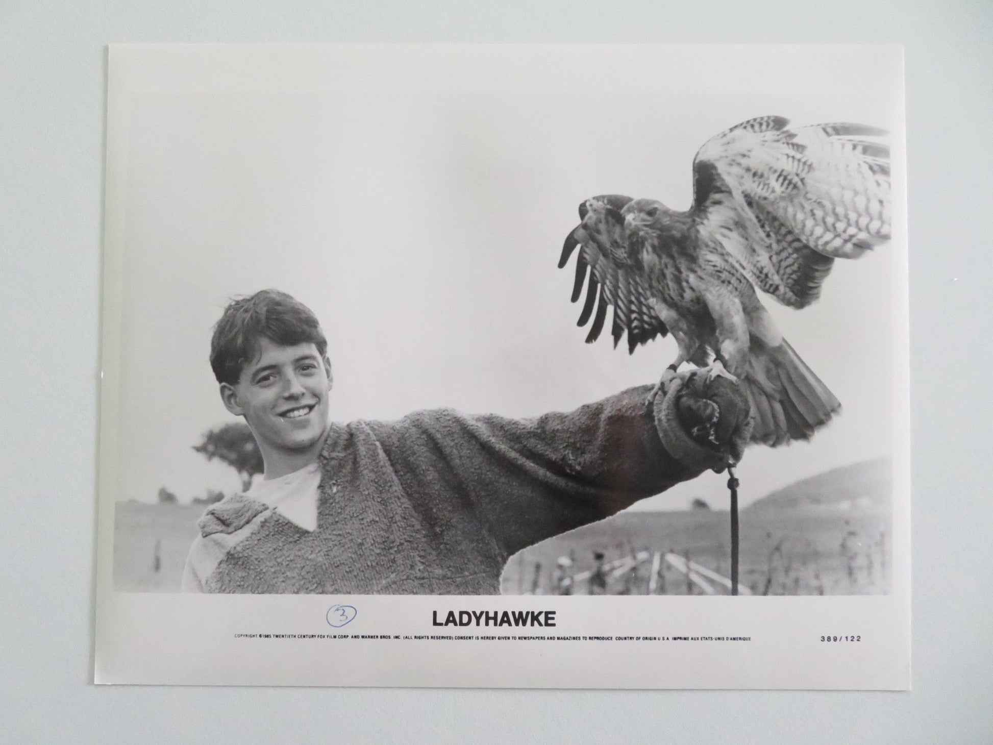 LADYHAWKE MOVIE STILL PHOTO LOT OF 7 MATTHEW BRODERICK RUTGER HAUER 1985 Movie posters