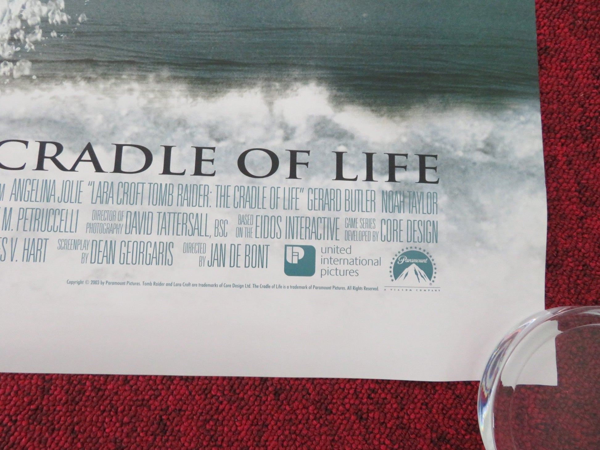 LARA CROFT TOMB RAIDER - THE CRADLE OF LIFE US ONE SHEET ROLLED POSTER 2003 Movie posters