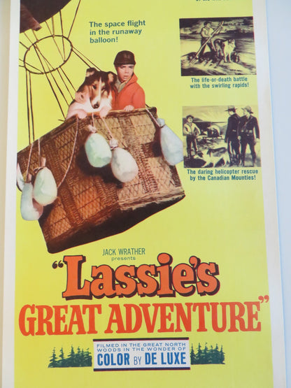 LASSIE'S GREAT ADVENTURE US INSERT POSTER JUNE LOCKHART HUGH REILLY 1963 Rendezvous Cinema Movie posters