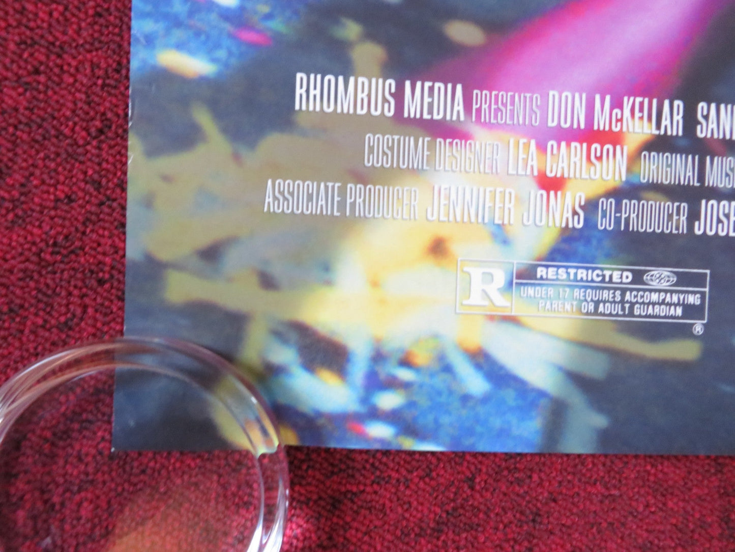 LAST NIGHT US ONE SHEET ROLLED POSTER DON MCKELLAR SANDRA OH 1998 Rendezvous Cinema Movie posters