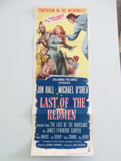 Last of the Redmen US Insert Poster Jon Hall Michael O'Shea 1947 Movie posters