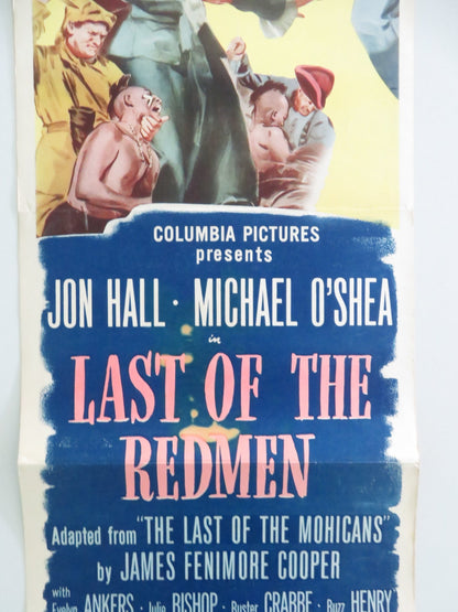 Last of the Redmen US Insert Poster Jon Hall Michael O'Shea 1947 Movie posters