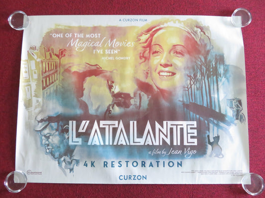 L'atalante 4k Restoration UK QUAD ROLLED POSTER DITA PARLOW JEAN DASTE R2025 Movie posters