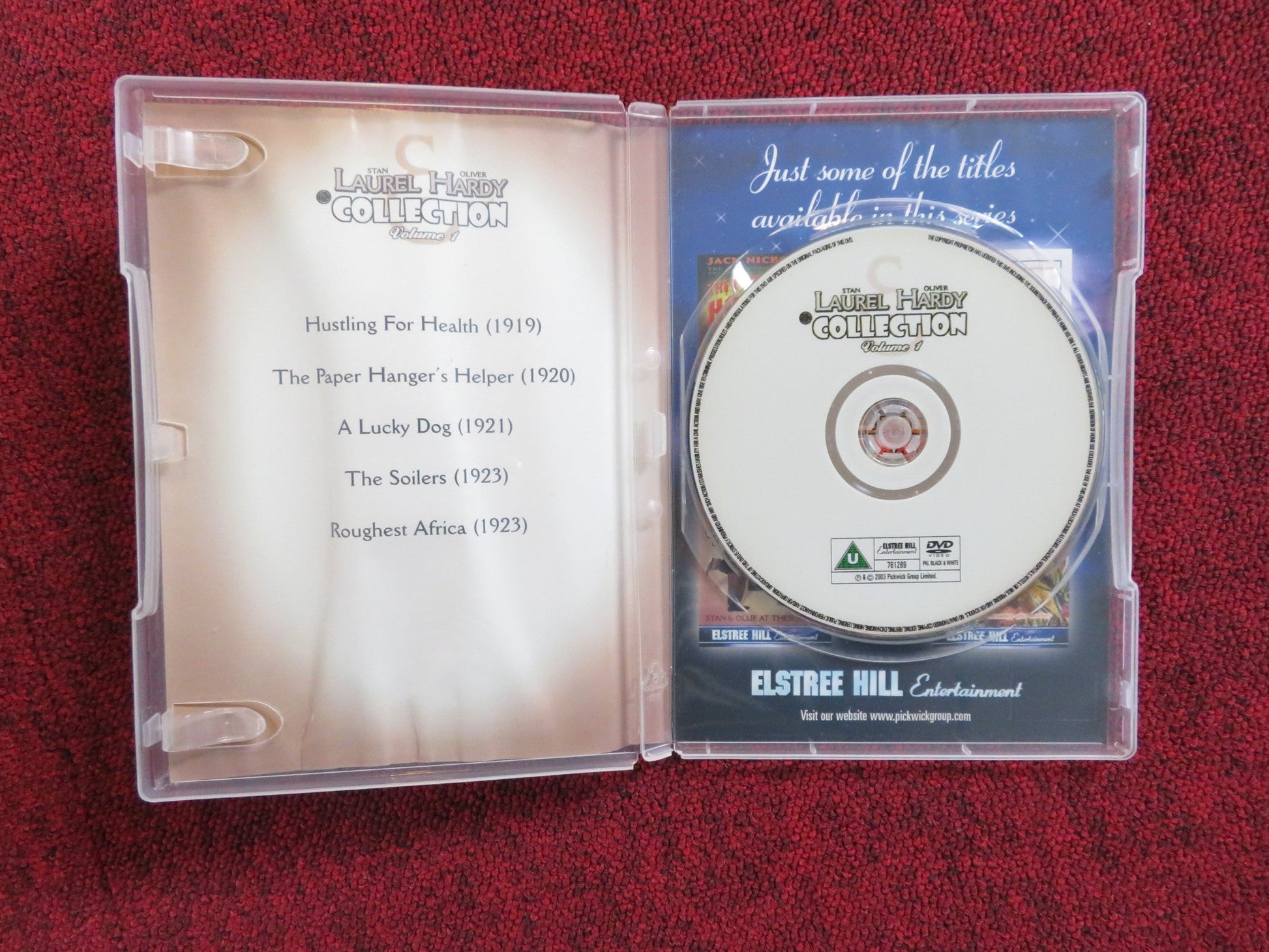 LAUREL AND HARDY COLLECTION VOLUME 1 (DVD) STAN LAUREL 2003 REGION 2 Rendezvous Cinema Movie posters