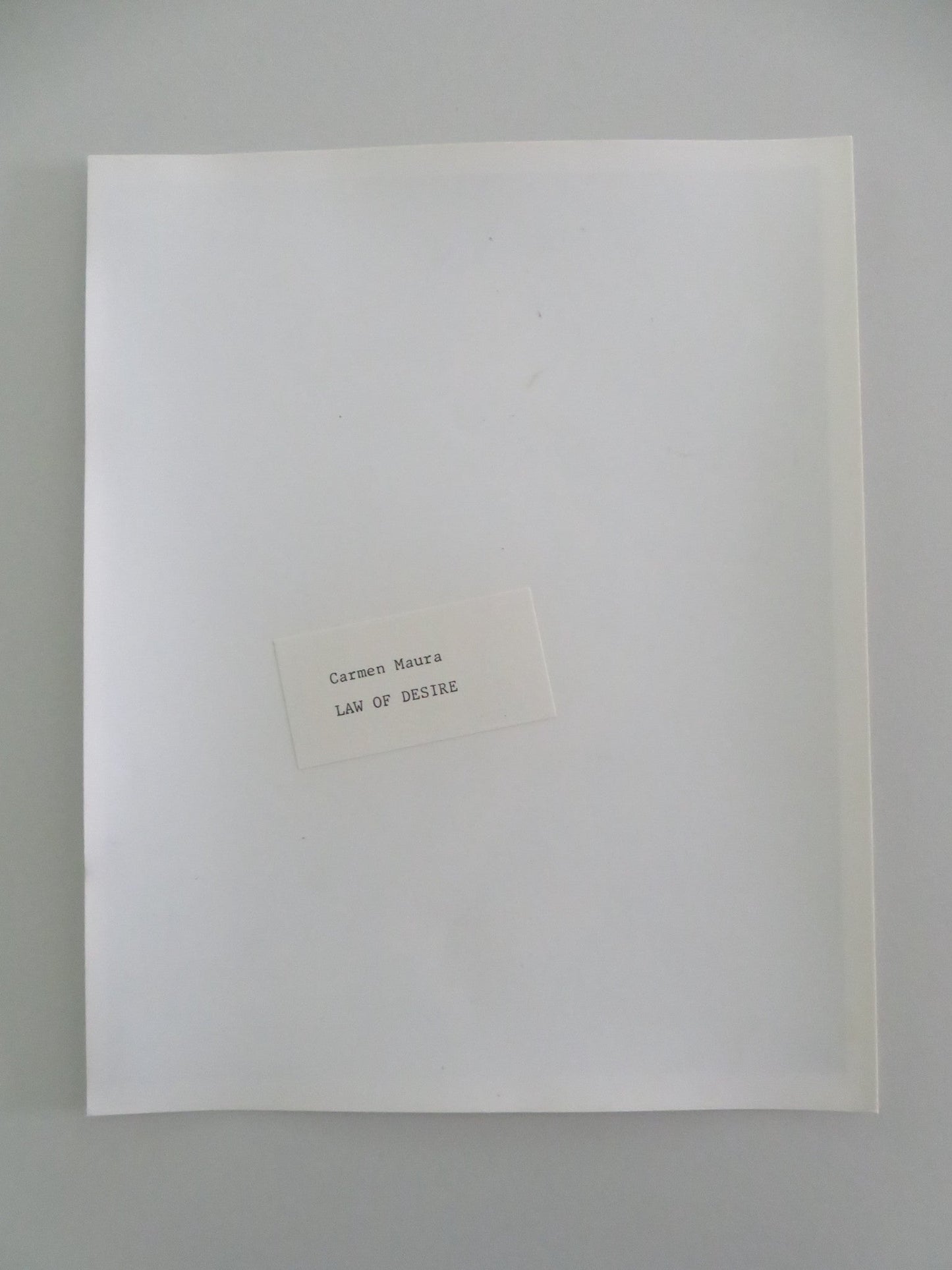 LAW OF DESIRE - A MOVIE STILL PHOTO CARMEN MAURA ANTONIO BANDERAS 1987 Movie posters